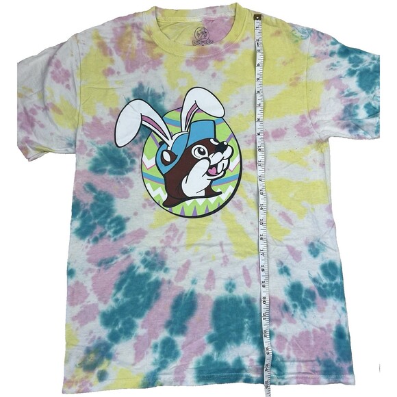 Buc-ees Easter Shirt Adult Small Tie Dye "But Did You Dye" T-Shirt - Picture 6 of 10